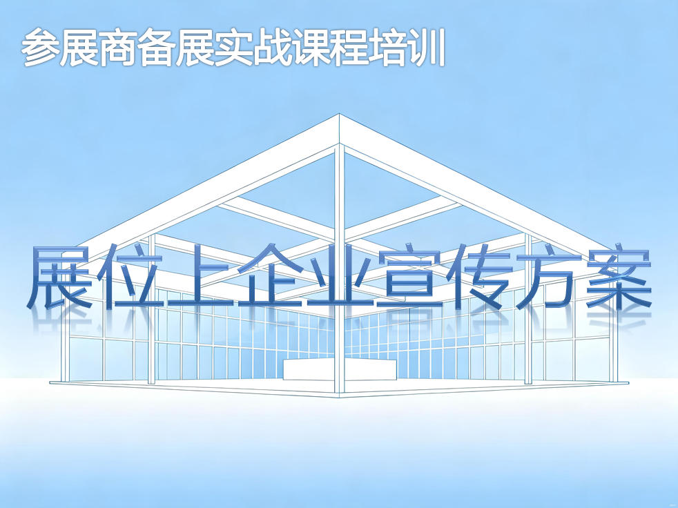展位上的企业宣传方案-参展商实战培训核心章节